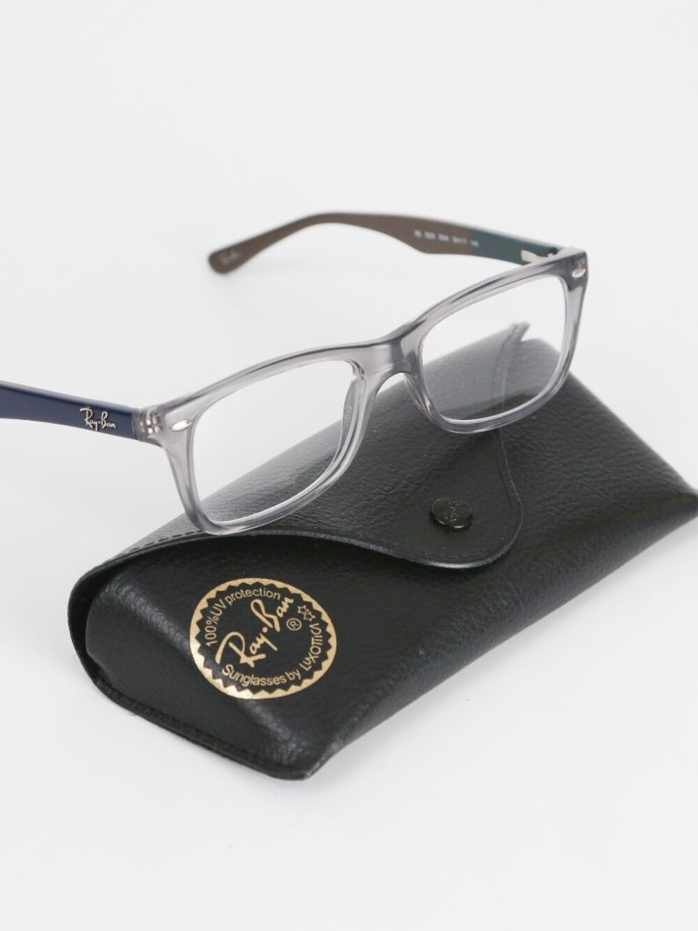 Ray-Ban RB5228 Clear Gray Blue Eyeglasses Frames 50-17